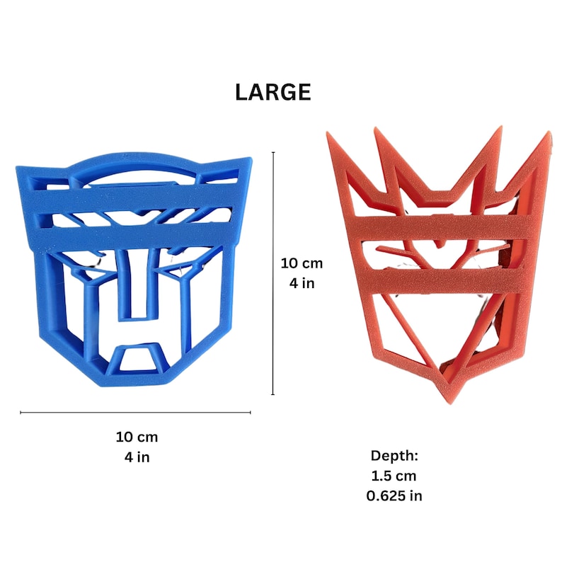 Transformers Cookie Cutters, Autobots & Decepticons in 2 Sizes, Fun Baking Tool For Kids and Fans, Bake Themed Cookies, Perfect Geek Gift image 6