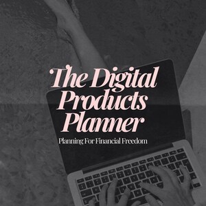 Digital Products Planner | Printable & Editable Business Planner | Etsy Seller Organizer | Digital Product Business Workbook