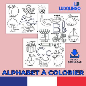 児童を彩るアルファベット - Livre PDF éducatif maternelle à imprimer - Feuilles d’activités à télécharger