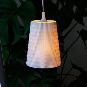 Simone Modern Pendant Lamp Shade – Minimalist Textured Lighting for Ceiling or Hanging Fixtures