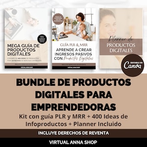 Digital Product PLR and MRR Business Kit for Women Entrepreneurs in Spanish, Generate Passive Income with Digital Products, DWA