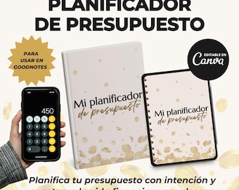 Financial planner in Spanish. Digital and printable budget planner. Financial planner template with MRR-PLR rights.