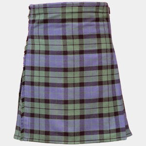 Kilt de tartán antiguo Mackay para hombre en lana acrílica de 16 oz con 3 hebillas ajustables