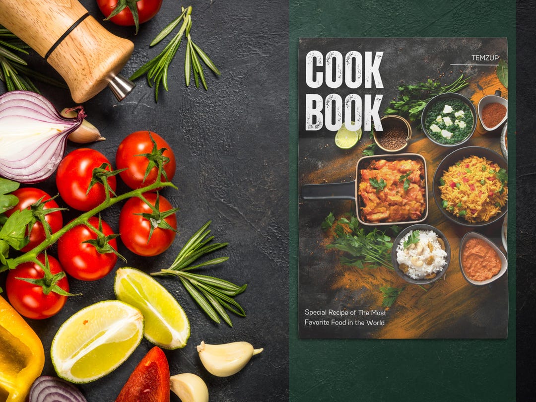 Editable Cookbook Template | DIY Recipe Organizer (canva, Instant ...