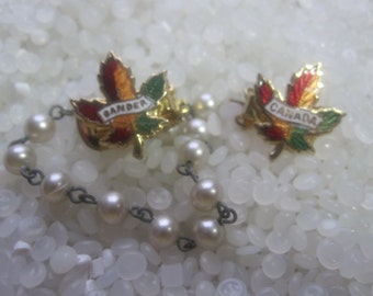 sweater guard vintage  sweater clip vintage Canada, Maple Leaf