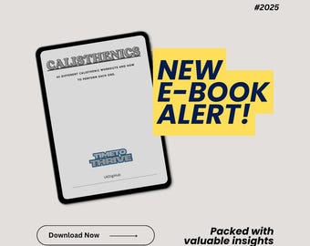 42-Workout Calisthenics Ebook: Bodyweight Strength Training (Digital Download)