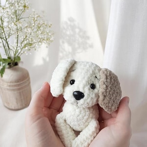 Dog Crochet Pattern, Amigurumi Puppy Tutorial, Cute Plush Dog Toy, Baby Shower Gift Idea, Beginner Friendly, PDF in English