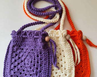 Crochet Granny Square Bag Pattern  PDF Tutorial (Digital Download)