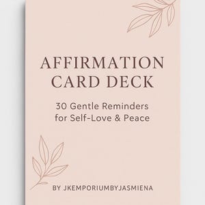 Afdrukbare bevestigingskaarten voor zelfliefde – 30 zachte herinneringen pdf | Deck Mental Health, Gratitude, Mindfulness voor vrouwen