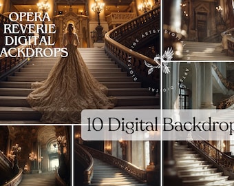 Oper Treppen Hintergrund Fine Art Regal Fotografie Hintergrund für Fantasy Fotografie