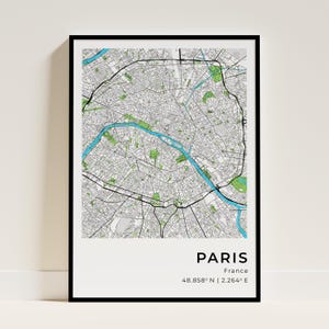 Custom Map Print, Digital File, Personalized Map, Custom Map, Map Print, Street Map, City Map, Custom Any Town or City Location, Map Art.