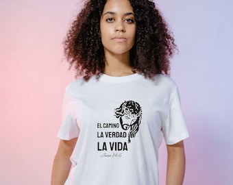Shirtontwerp El Camino La Verdad La Vida: Juan 14 6 png (digitale download)