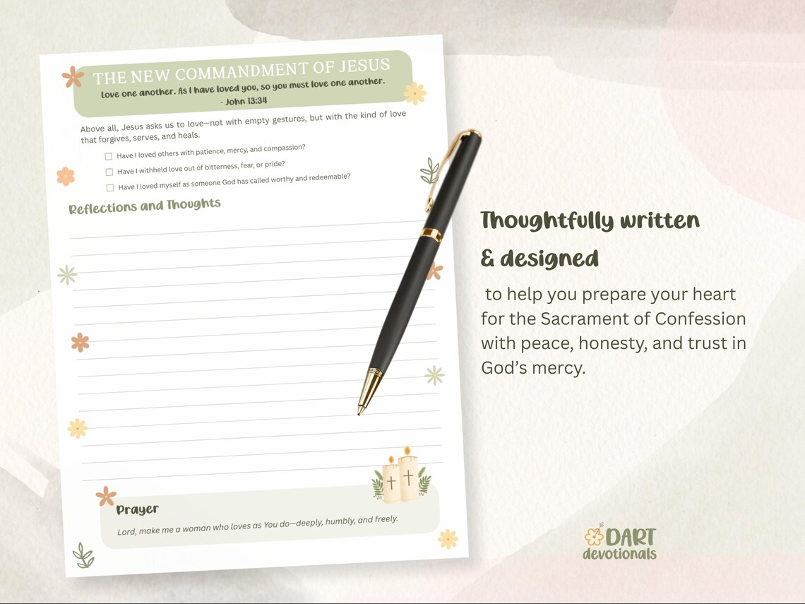 Catholic Examination of Conscience Printable: Confession Prep (PDF) - Etsy