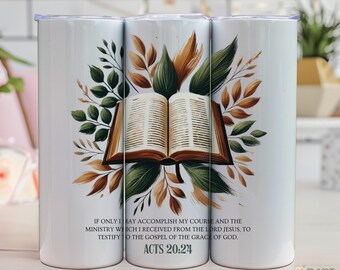 Pastor Appreciation Gift 20 oz Skinny Tumbler Wrap voor optelling PNG Instant Download