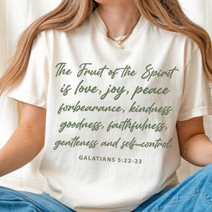 Fruit of the Spirit Bible Verse Christian Shirt PNG, Jesus Scripture SVG, Religious TShirt Sweatshirt, Totebag Sublimation Design Faith Gift