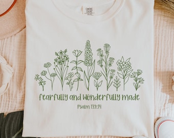 Psalm 139 Angstaanjagend en prachtig gemaakt T-shirtontwerp direct downloaden, png