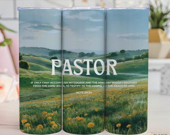 Pastor Appreciation Gift Tumbler Wrap Instant Download PNG | Christelijk cadeau