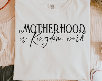 T-shirtontwerp moederschap is koninkrijkswerk christelijk geloof | Directe png-download
