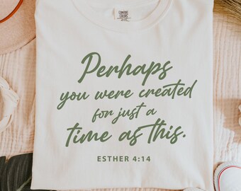 Esther 4:14 Bible Verse Shirt Design PNG SVG (Digital Download)