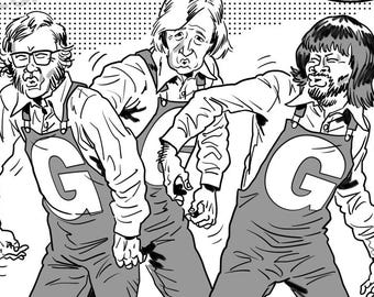 VIZ cartoon 'Goodiefellas' signed print