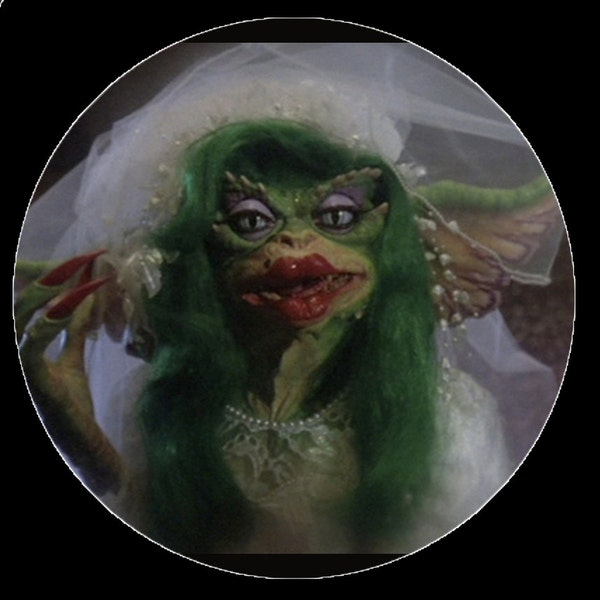 Extra Large *Gremlin Bride* pin-back button