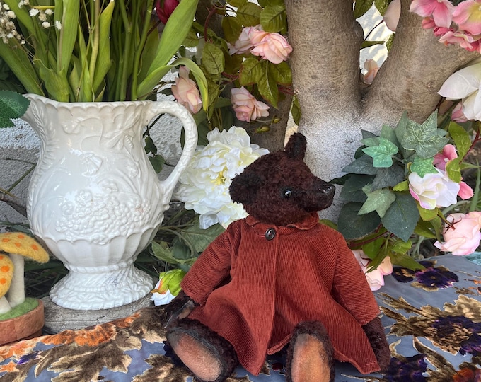 Teddy  - 12 inch brown chenille bear
