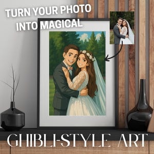 Votre photo dans le style Ghibli – portrait d'anime de rêve au look Studio Ghibli | Numérique ou en poster