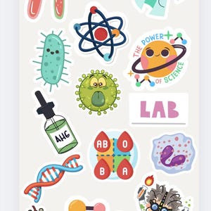 Laboratory Science Printable Stickers - Etsy