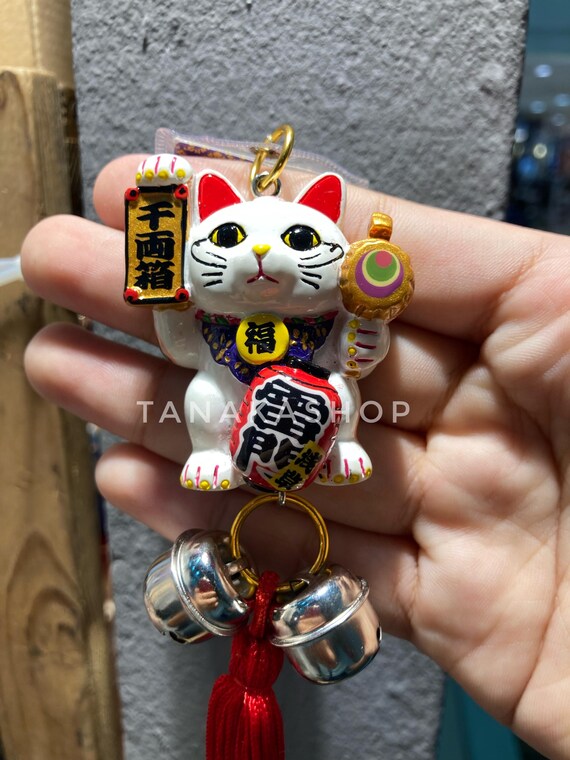 Maneki Neko Hanging Door Bell Charm | Japanese Lucky Cat | for