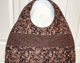 Brown Adult Bibs for Women and Men, Adult Bibs Men, Reversible Adult Bibs, Bibs for Adults, Senior Bibs, Youth Bib, Brown Bib