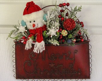 Handmade Christmas Door Decorations Etsy
