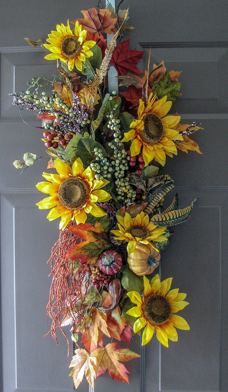 Farmhouse Fall Wreath Fall Wreath \u2013 Outdoor Door Wreath Fall Decor Farmhouse Fall Rustic Decor Fall Door Hanger