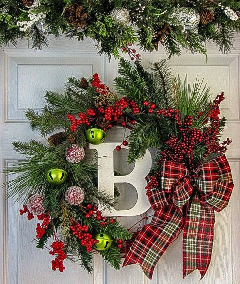 Winter Wreath Monogram Front Image 0