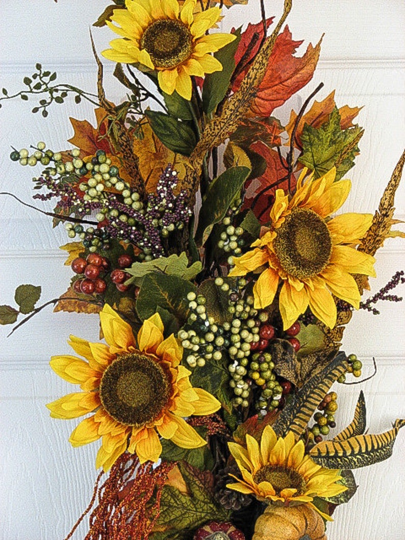 Farmhouse Fall Wreath Fall Wreath \u2013 Outdoor Door Wreath Fall Decor Farmhouse Fall Rustic Decor Fall Door Hanger