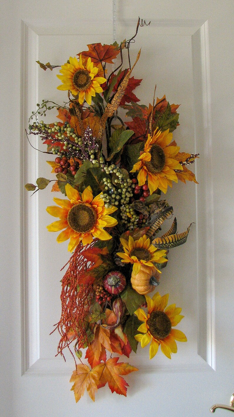 Farmhouse Fall Wreath Fall Wreath \u2013 Outdoor Door Wreath Fall Decor Farmhouse Fall Rustic Decor Fall Door Hanger