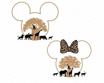 Mouse and Friend Safari Trip Png, Animal Kingdom Safari Png, Family Vacation Svg, Mouse Ears Png, Vacay Safari Mode Svg,Mouse Wild Trip Png