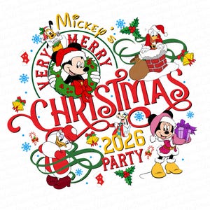 Very Merry Christmas 2026 Party Png, Christmas Png, Xmas Png, Santa Hat Png, Christmas Vibes, Family Vacation Christmas,Family Christmas Png