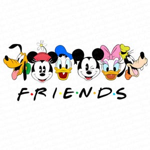 Mickey and friends svg, Mickey and friends png, Disneyfriends Svg, Vinyl Cut File, Svg, Pdf, Jpg, Png, Ai Printable Design File