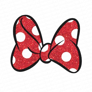 Disney Minnie Mouse Big Bow Png, Mickey and Friends Png, Disneyland Family Vacation 2025 Trip Png, Minnie Birthday Girl Gift Png