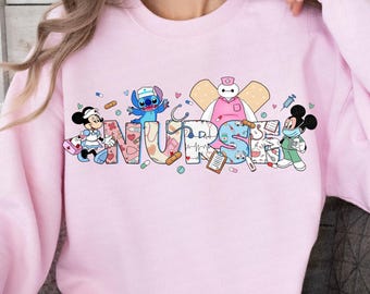 Mickey And Friends Nurse PNG File ,Mickey Minnie Nurse , Labor And Delivery Nurse , Nurse Day 2024 , Gifts For Nurse Week , Digital File