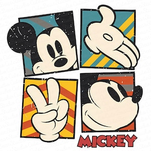 Retro Musse Pigg Png, Mus SVG, Familjesemester Svg, Familjeresa Svg, Semesterläge Svg, Mus Est 1928 PNG, Familjetröja, Digital Nedladdning bild 1