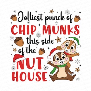 Chip & Dale Christmas PNG, Christmas Bundle Png, Family Vacation Png, Chipmunks Gifts Png, Snowmen Png, Snowflake Png, Double Trouble Png