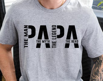 Papa The Man The Myth The Legend PNG ,Dadlife Papa svg, Funny svg, Papa png, Father's Day svg, Cut File for Cricut Sublimation File