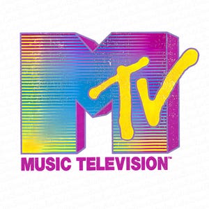 Retro MTV Checkered Logo Graphic , Music Television MTV Logo Png, MTV Logo T-Png, Disneyland Family Matching Png