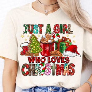 Just A Girl Who Loves Christmas Png Sublimation Design, Merry Christmas Png,Christmas Coffee Png,Christmas Png,Holiday Png, Digital Download