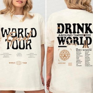 Epcot World Tour Png, Drink Around The World Png, Disneyland Epcot Png, Epcot Disneyworld Png, Disneyland Trip Png, Digital Download