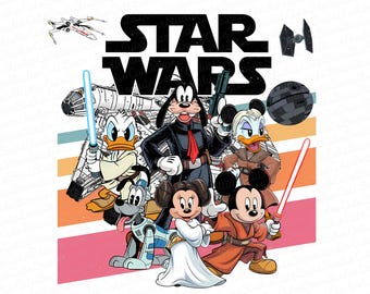 Retro Mouse & Friends Star War Png, May the 4th Be With You Png, Family Vacation Png, Cartoon All Character, Best Day Ever Png, Vacay Mode