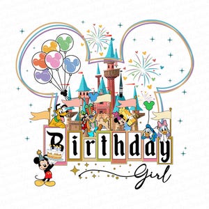 Disney Birthday Girl Png, Happy Birthday Png, Family Vacation Png, Vacay Mode, Magical Kingdom Png