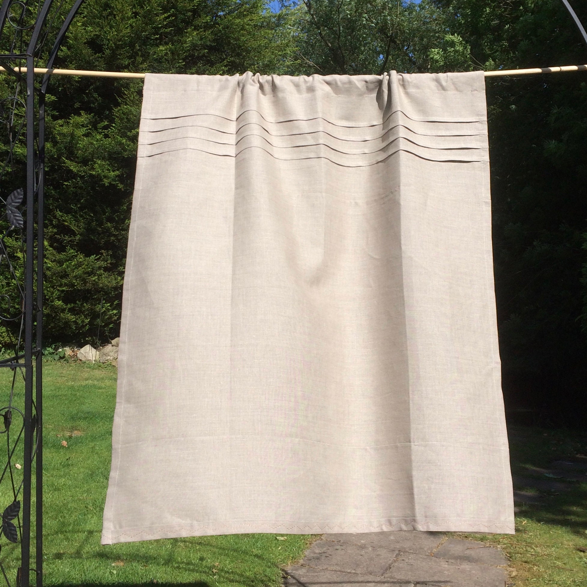 Lin Lin Rideau Naturel, Beige Rustique