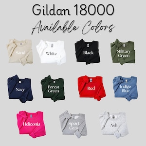 Gildan 18000 Crewneck Sweatshirt, Available in Multiple Colors, Unisex Sweater, Comfy and Stylish, Casual Wear, Classic Design